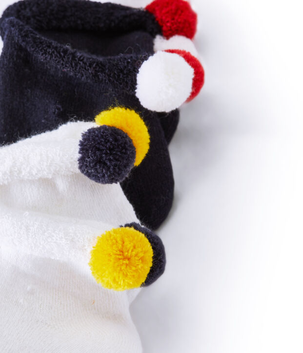 Lote de 2 pares de calcetines infantiles para ni&ntilde;a multicolor