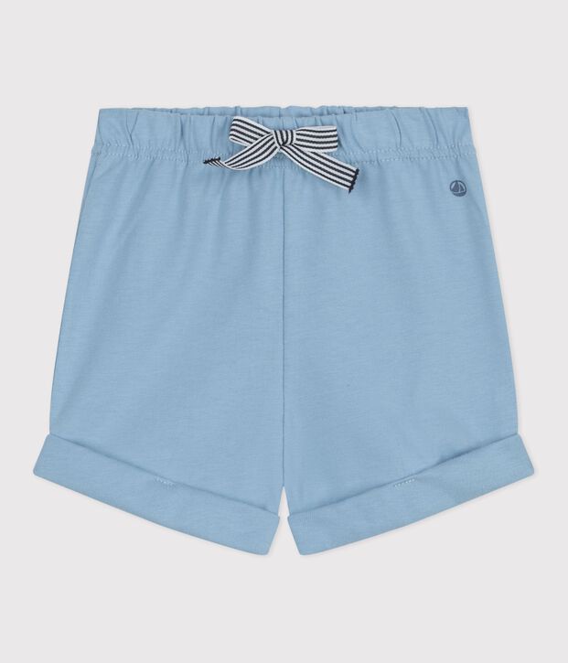 Shorts lisos de algod&oacute;n para beb&eacute; FLO