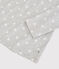 Pijama con estampado de estrellas de niño de algodón gris BELUGA/blanco MARSHMALLOW
