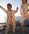 Pelele de túbico estampado blanco MARSHMALLOW/rojo PEPS