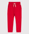 Pantalón de chándal de felpa para niño rojo PEPS