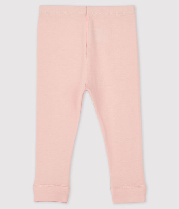 Leggings de algod&oacute;n de beb&eacute; rosa