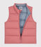 Chaqueta acolchada sin mangas de bebé rosa ROSEWOOD