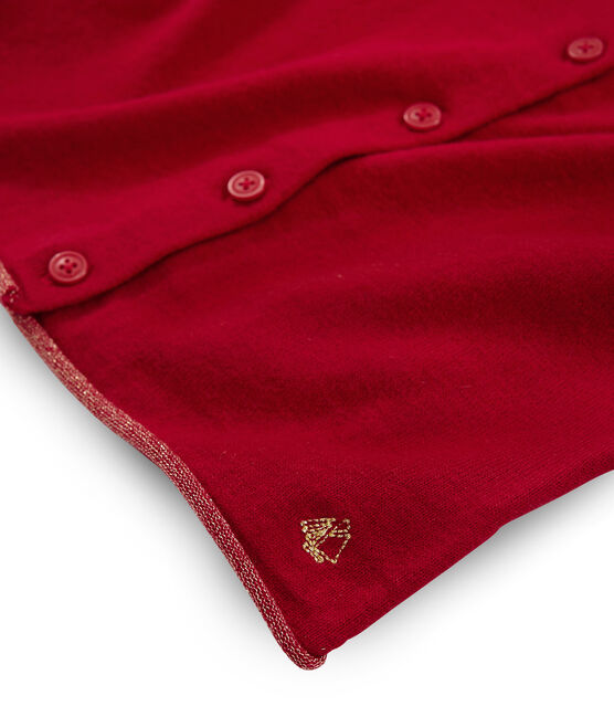 Cárdigan de punto para niña rojo TERKUIT