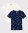 Juego de 32 camisetas de algodón de manga corta con champiñón de niña / niño variante 1
