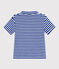 Polo de manga corta de rizo para niño azul SURF/ AVALANCHE