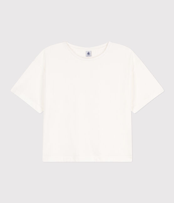 Camiseta LA BOXY de algodón de mujer blanco MARSHMALLOW