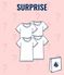 Juego sorpresa de 4 camisetas de manga corta para niña variante 1