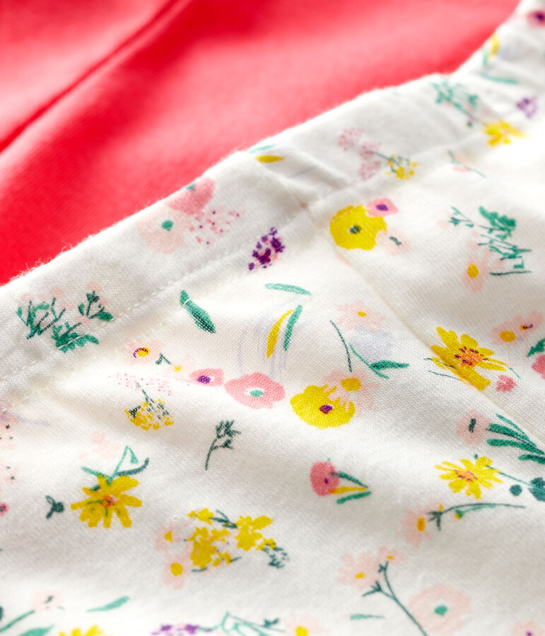 Juego de 2 leggings para beb&eacute; ni&ntilde;a. multicolor