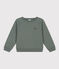 Sudadera de tejido túbico acolchado de niño verde THUYA
