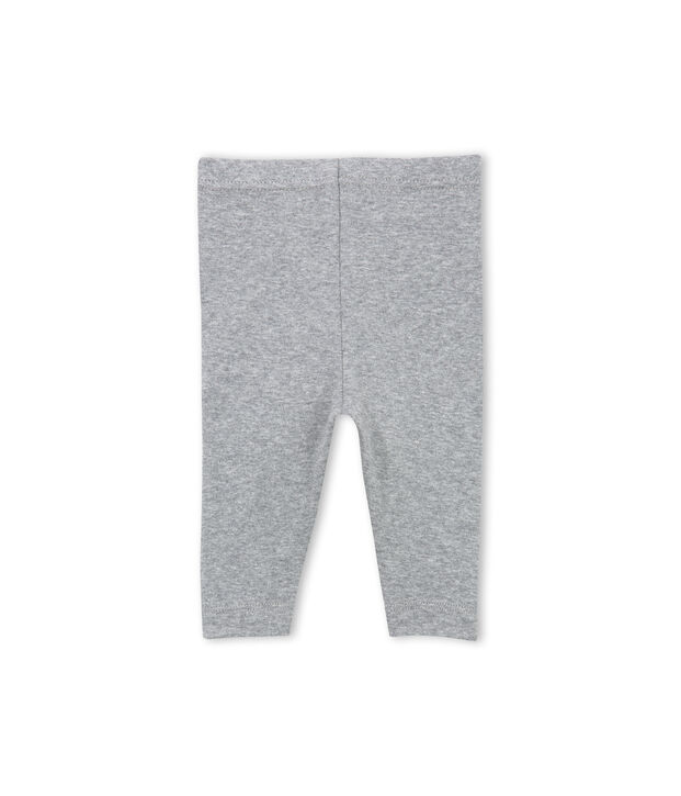 Baby girl plain leggings gris