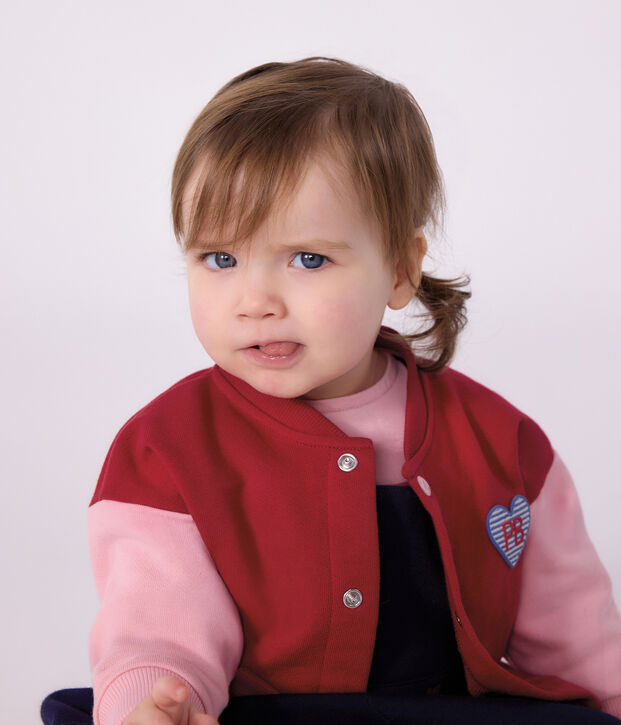 Peluche de beb&eacute; de algod&oacute;n bicolor rosa/rosa