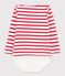 Camiseta con estampado de corazón para mujer blanco MARSHMALLOW/azul SURF