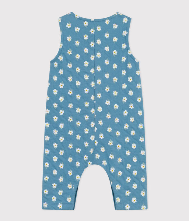 Mono sin mangas de t&uacute;bico acolchado y estampado para beb&eacute; azul/multicolor