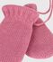 Manoplas de beb&eacute; de punto liso con forro polar. rosa