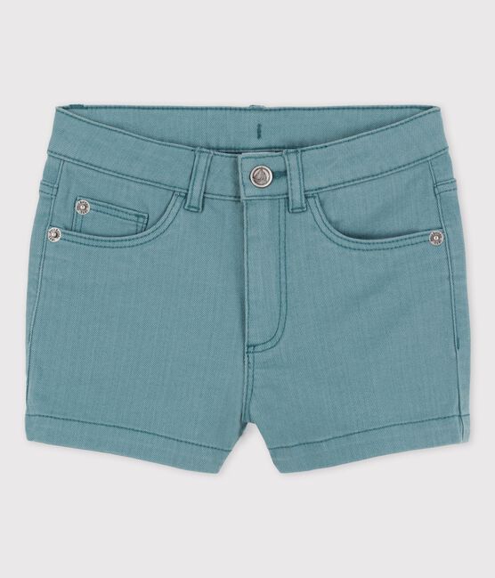 Shorts de tejido vaquero para niña verde BRUT