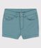 Shorts de tejido vaquero para niña verde BRUT