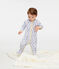 Pijama de punto para bebé niño gris POUSSIERE/blanco MULTICO