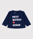 Sudadera lisa de algodón para bebé