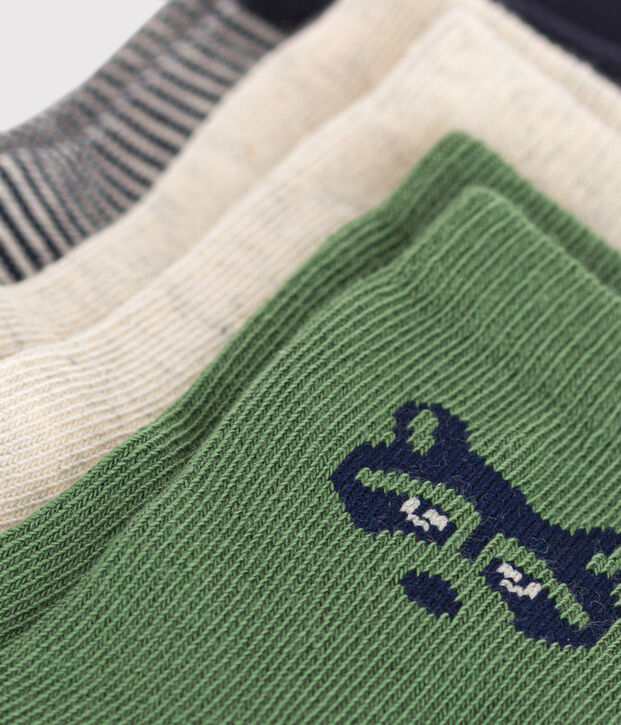 3 pares de calcetines de algod&oacute;n con mapache para beb&eacute; multicolor