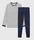 Pijama marinera de niño de punto