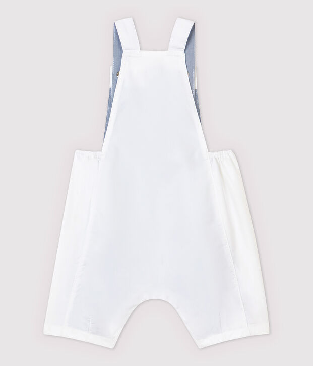 Peto corto de sarga irresistible de beb&eacute; ni&ntilde;o blanco