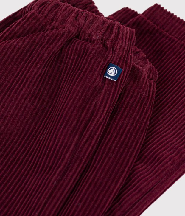 Pantal&oacute;n de terciopelo liso para beb&eacute; TRUFFE