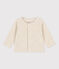 Cárdigan de terciopelo de algodón para bebé beige MONTELIMAR CHINE