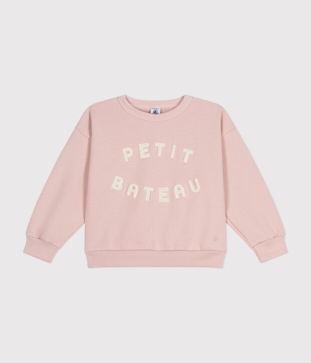 Sudadera de felpa para ni&ntilde;a rosa