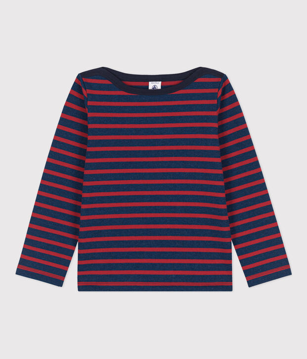 Marinera de algod&oacute;n de ni&ntilde;a/ni&ntilde;o azul/rojo