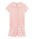 Pijama corto de punto para niña