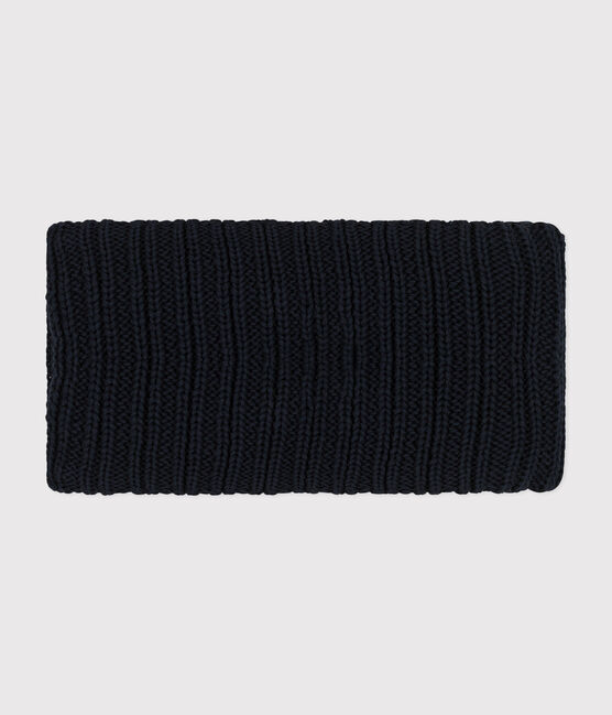 Cuello de punto tricotado con forro polar para bebé azul SMOKING