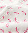 Mono-saco para bebé de punto blanco MARSHMALLOW/rosa GROSEILLER