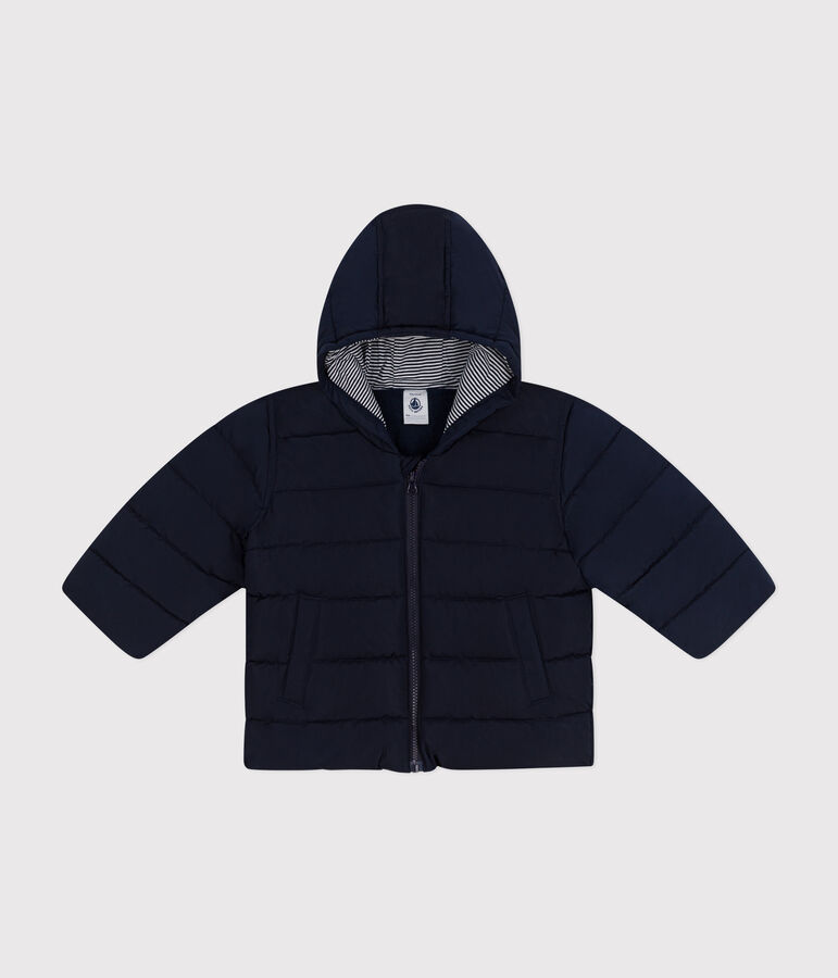 Abrigo con forro polar de beb&eacute; azul