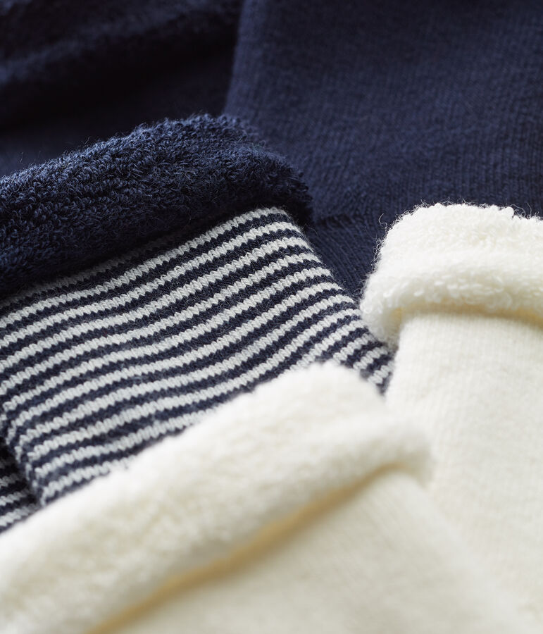 Lote de 3 pares de calcetines para beb&eacute; unisex multicolor