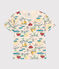 Camiseta de manga corta estampada para niño blanco AVALANCHE/ MULTICO