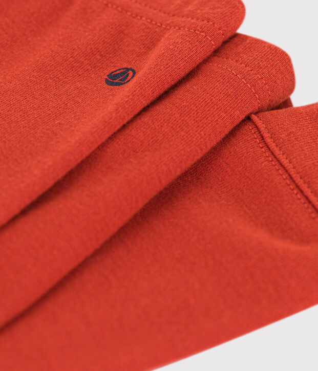 Leggings lisos de algod&oacute;n para beb&eacute; rojo