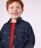 Camisa infantil denim lisa azul