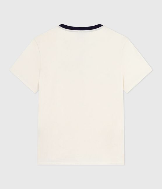 Camiseta Recta de algodón de manga corta para mujer azul MILK/ SOIR