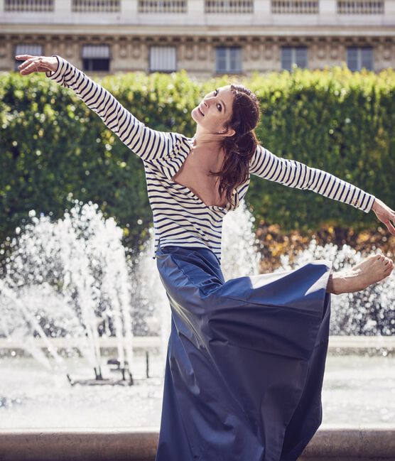Falda larga para mujer x Marie-Agnès Gillot azul SMOKING