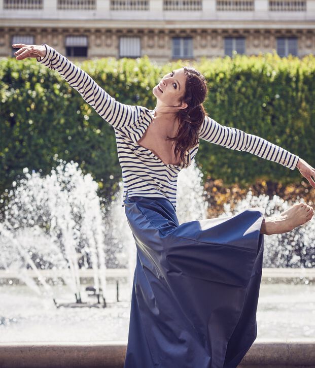Falda larga para mujer x Marie-Agn&egrave;s Gillot azul