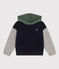 Sudadera con capucha de muletón de niño azul SMOKING/blanco MULTICO