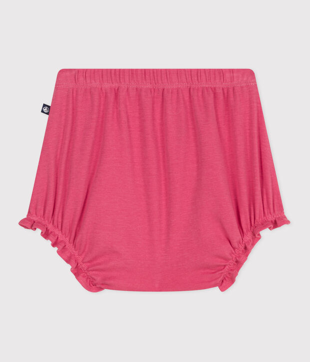 Pololo de algod&oacute;n liso para beb&eacute; rosa