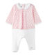 Pelele blusa bi-materia bebé niña