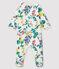 Pelele de punto tubular con cremallera para bebé niña blanco MARSHMALLOW/blanco MULTICO