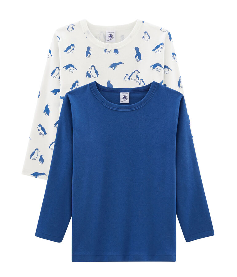 Par de camisetas manga larga para ni&ntilde;o multicolor