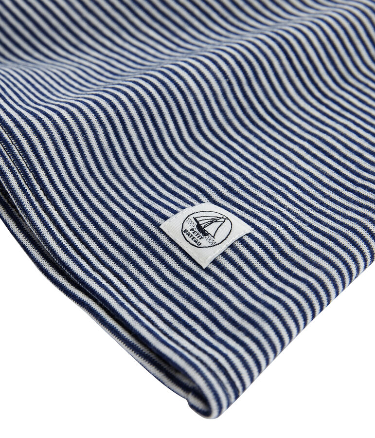 Camiseta de manga larga muy c&aacute;lida para mujer azul/blanco