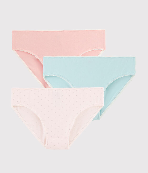 Juego de 3 braguitas con brillo para ni&ntilde;a multicolor