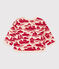 Sudadera de muletón estampada para bebé rojo AVALANCHE/ ROUGE