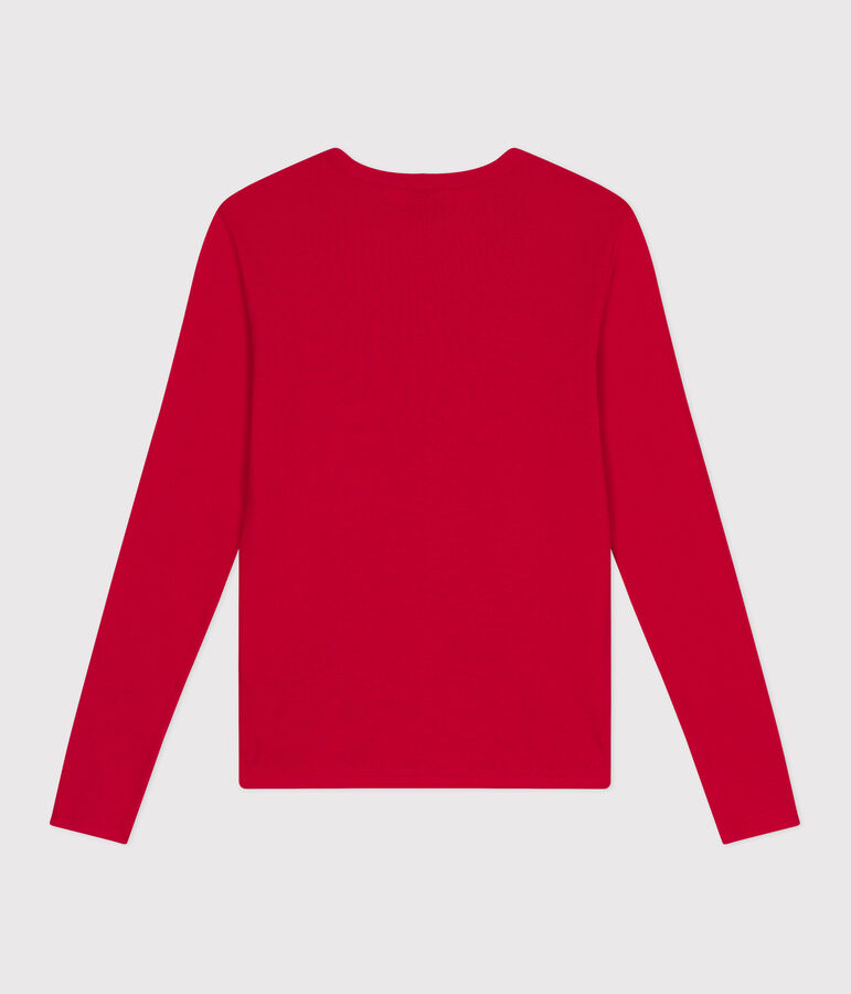 Camiseta L'ICONIQUE de algod&oacute;n con cuello redondo para mujer rojo